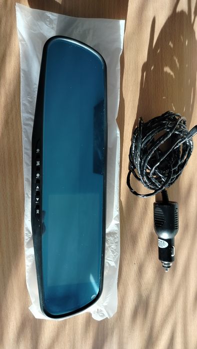 Wideorejestrator HD lusterko + kamera cofania nowa