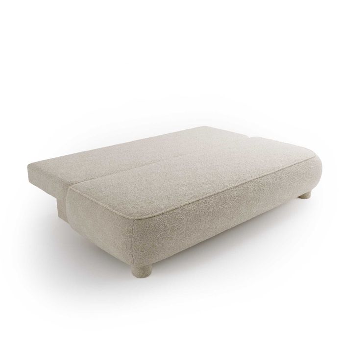 Wygodna Sofa Kanapa ABRIGO Rozkładana Funkcja Spania Pojemnik BOUCLE