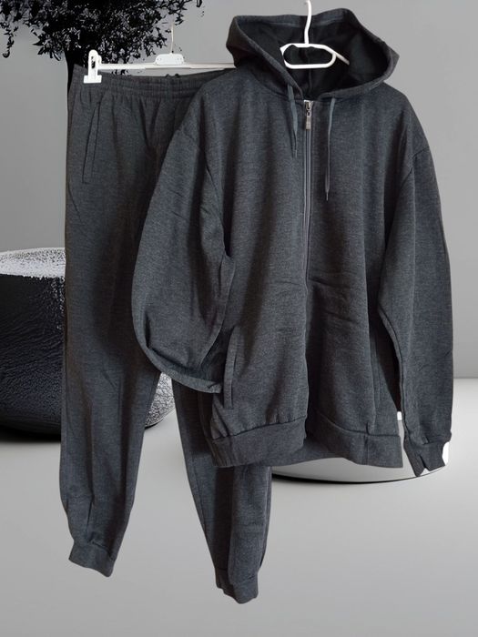 Dres męski rozpinany czarny XL