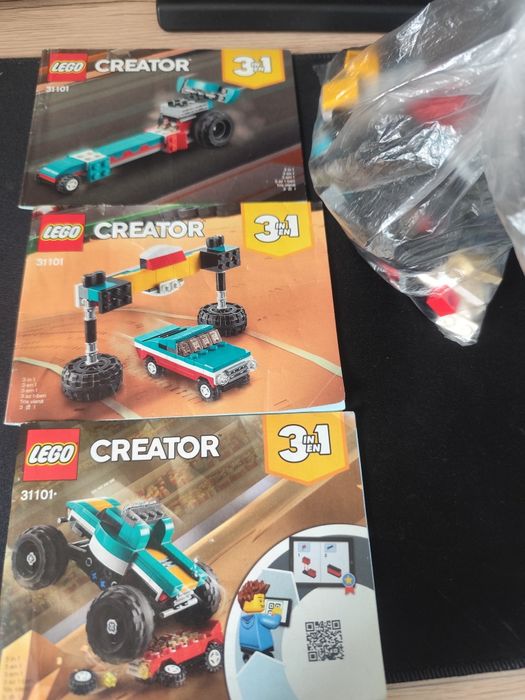 Lego zestawy nr 31086, 31101,31058,60249