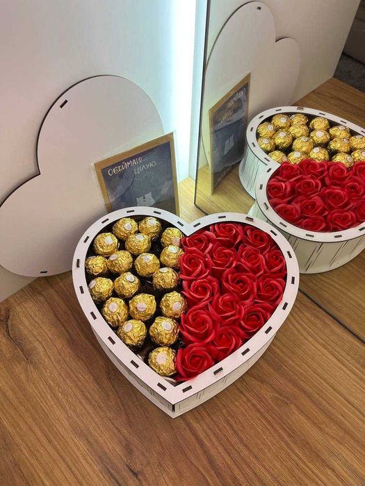 Сладкий бокс с конфетами на подарок для любимой, ребенка, жены, мамы