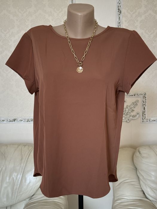 Блуза кофта атласна футболка худи поло