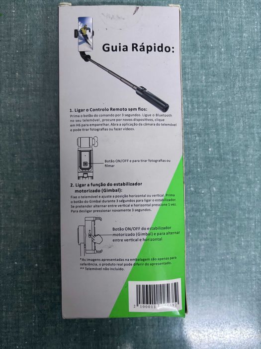 Selfie Stick c/ Estabilizador Motorizado (Gimbal) e Tripé - Modelo H6