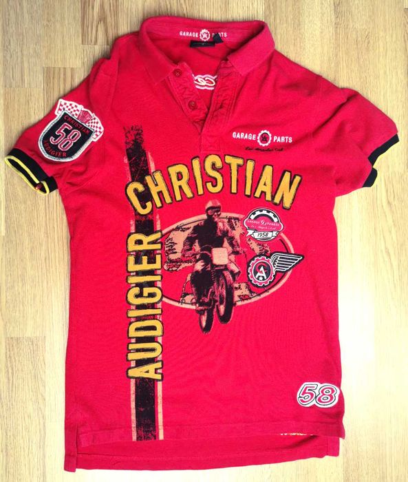 Koszulka Polo M Christian Audigier Garage Parts Unikat! Ed Hardy