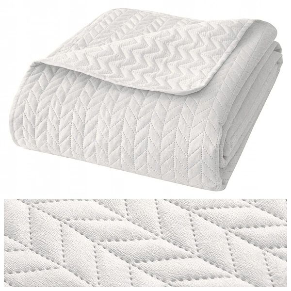 Narzuta na Fotel 70x150 Pikowana Moxie Biała