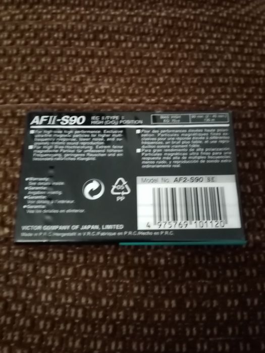 JVC AFII-S 90 min. blank audio cassette64584713511553121