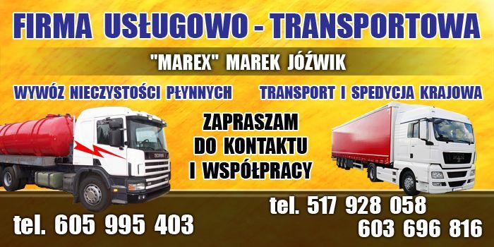 Wywóz nieczystości płynnych, ścieków, szamba Tomaszów Maz i okolice