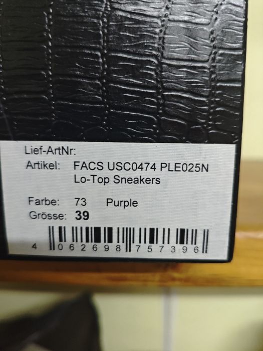 Шкіряні кросівки Philipp Plein Lo-Top Purple (оригінал)