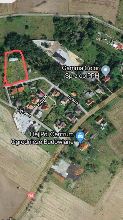 Sprzedam działkę budowlaną  42ary