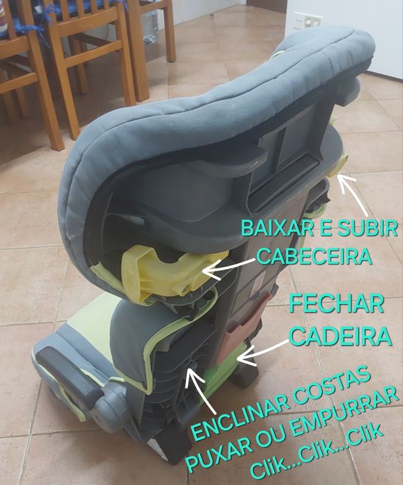 CADEIRA AUTO BEBÉ DOS 15-36KG. Casa,Viagens,Segurança,Passeio,Relaxar.