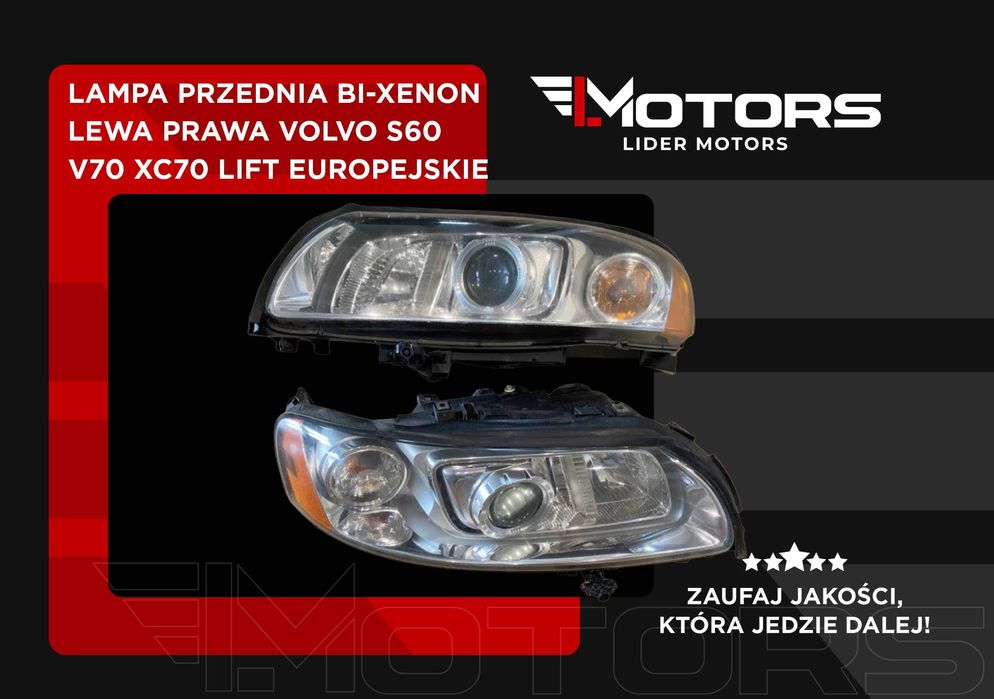Lampa przednia bi-xenon Lewa Prawa Volvo s60 v70 xc70 lift europejskie