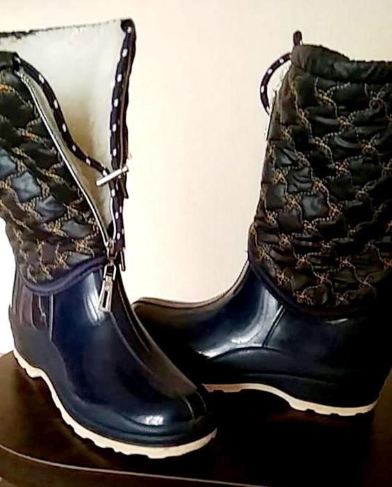 Чоботи сапоги гумові на слякоть демисезонні