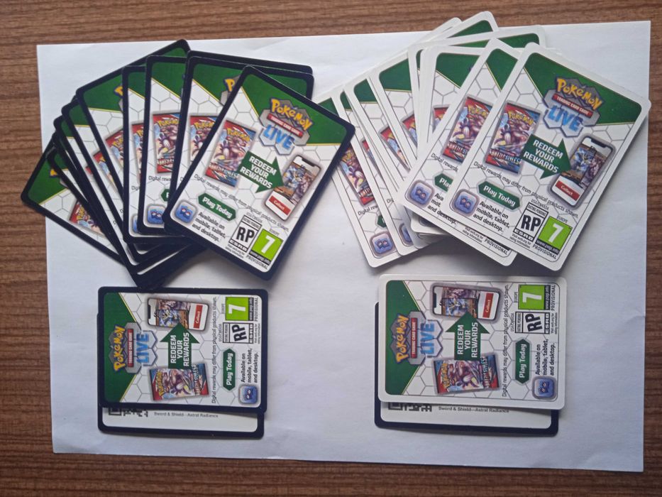 Pokémon Trading Card Game Code Cards