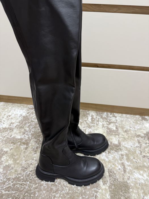 Зимові жіночі сапоги-чулки vitto rossi, зимняя обувь женская. Шкіра