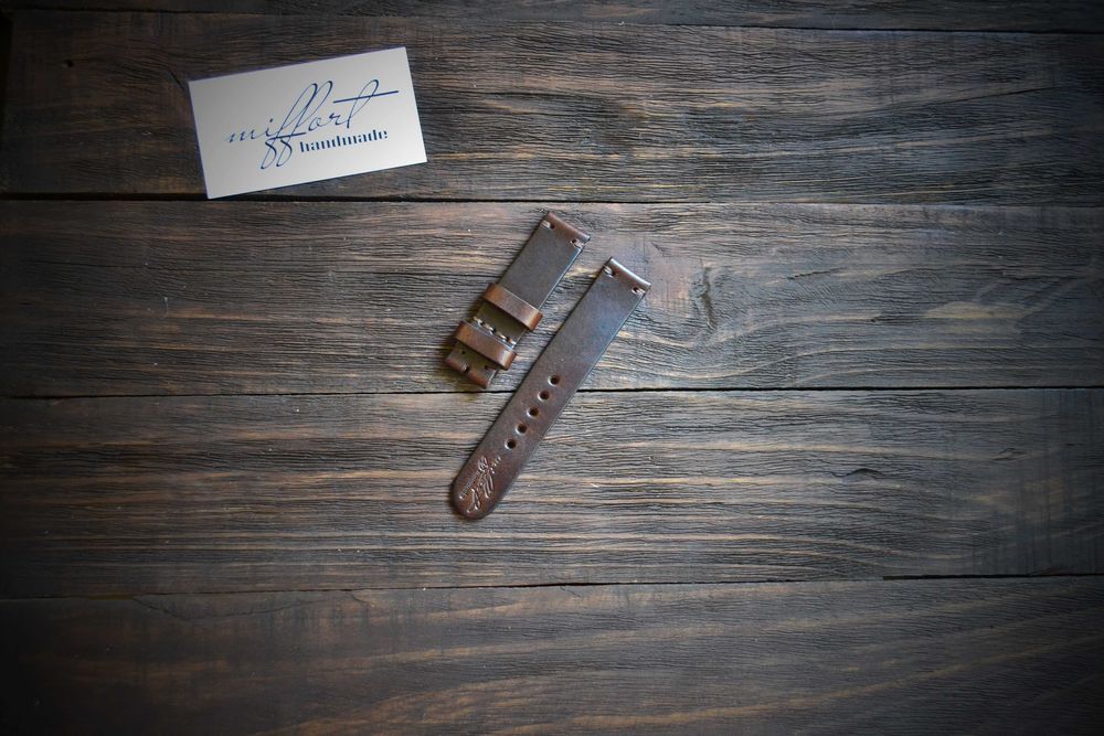 Кожаный ремешок для часов, hand made. Днепр