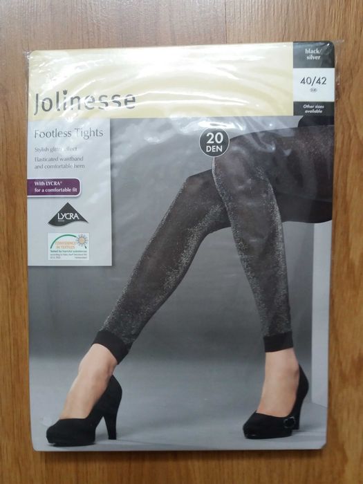 Błyszczące legginsy XS