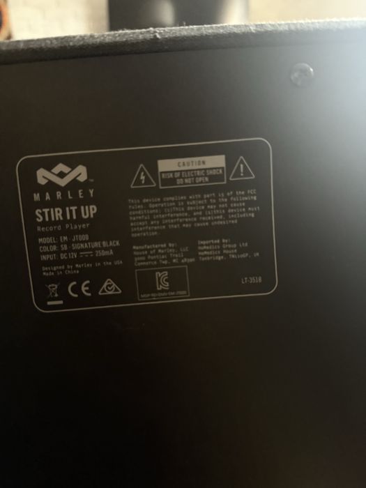 Gramofon Marley Stir It Up