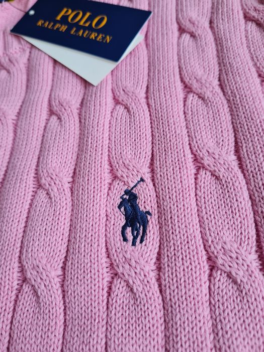 Sweter damski różowy/liliowy Ralph Lauren  roz. S