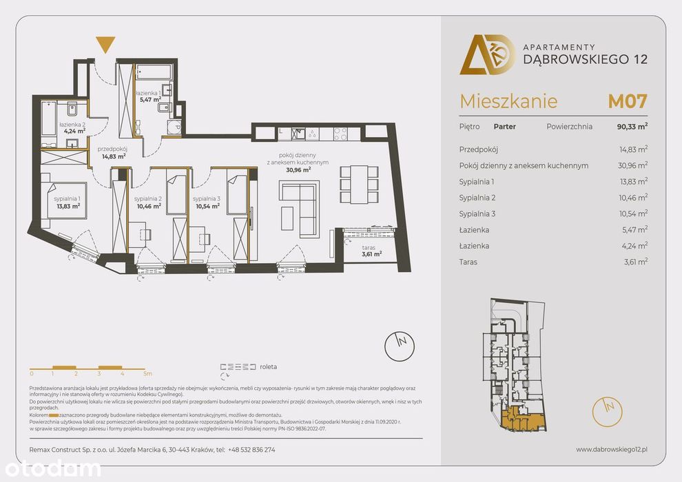 Mieszkanie na sprzedaż, 4 pokoje, 90 m², Kraków