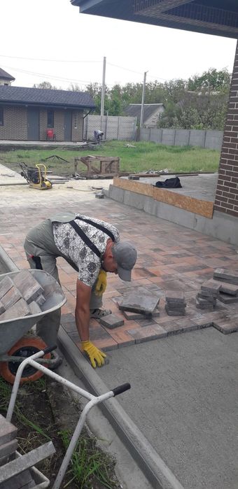 Доступні ціни! Укладання тротуарної плитки. Укладка тротуарной плитки