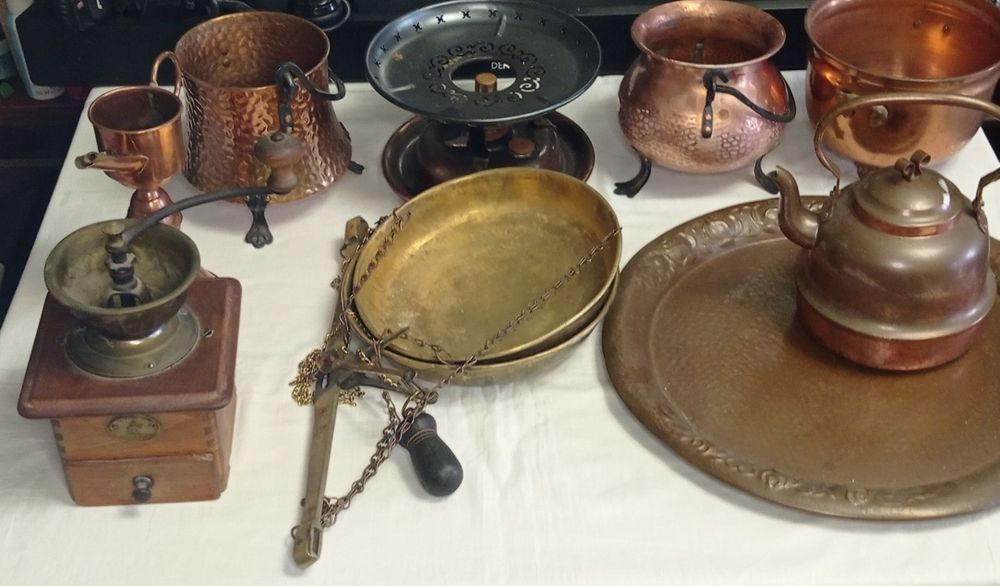 Медная посуда антикварная