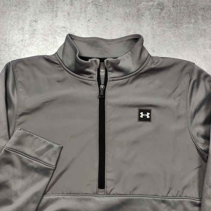 MĘSKA Bluza PREMIUM Sportowa Suwak Stójka Siłownia Under Armour Logo