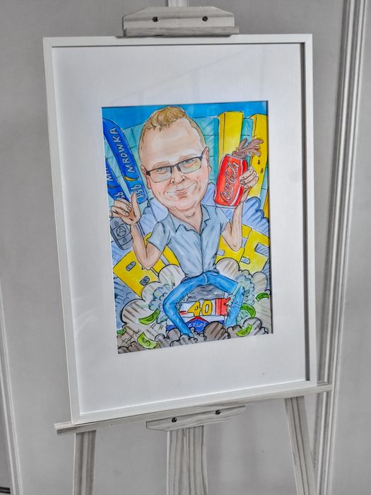 Karykatura portretowa prezent ślub rocznica