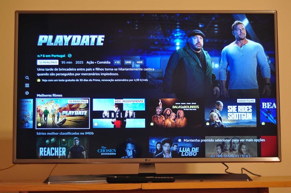 televisão LG smart tv 4K ultra HD WiFi tamanho 43" em excelente estado