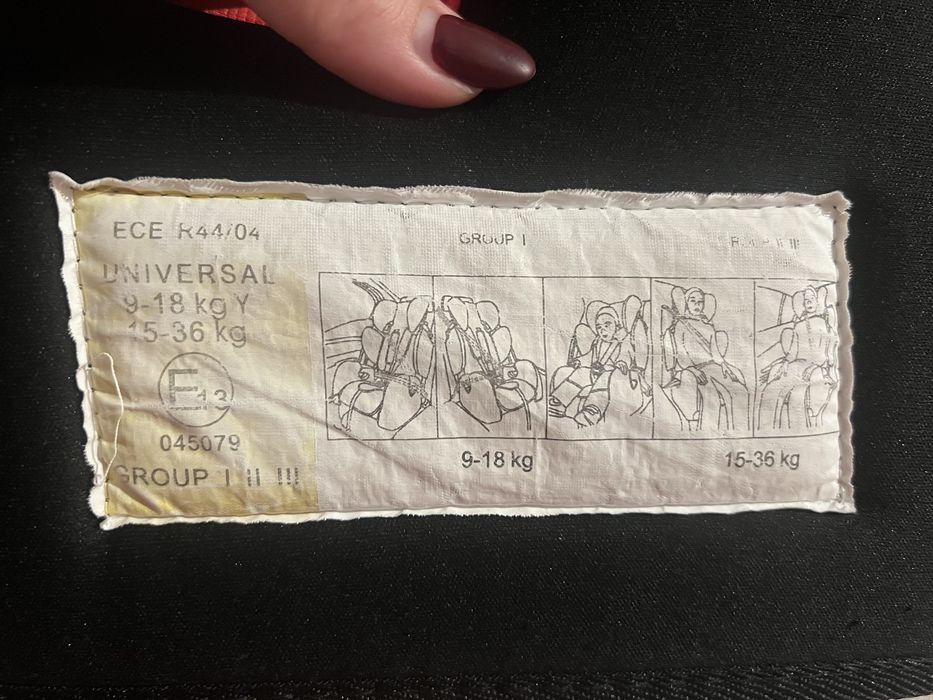 fotelik samochodowy  9-36 w  dobym stanie