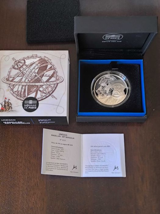 Moedas comemorativas de 10€ emitidas pela Monnaie de Paris para homonegear o Património Mundial da Unesco