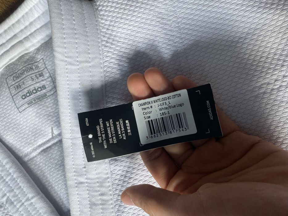 Кімоно для дзюдо Adidas Champion III Olympic IJF 185 (5.5) НОВЕ