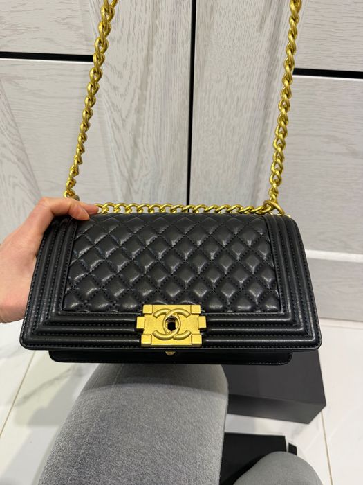 Сумка кожаная в стиле Chanel