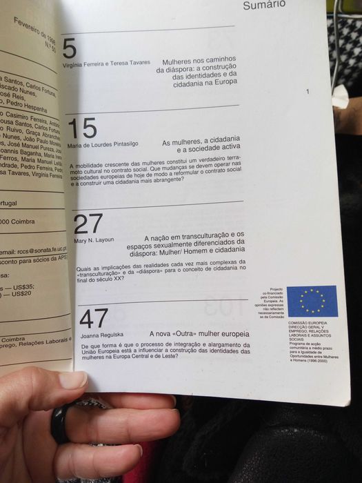 Revista Crítica de Ciências Sociais,Mulheres Mobilidade e Cidadania