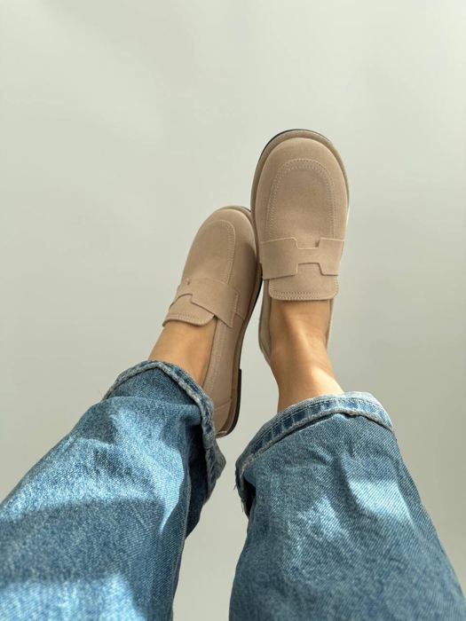 Анатомічні лофери натуральна замша