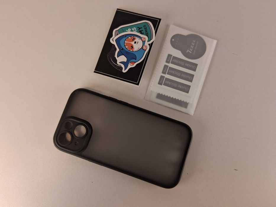 Y122 Etui Tocol i Szkło Hartowane iPhone 15 2+1 Czarny