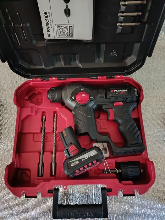 Aku Młotowiertarka 12V Parkside Performance model A1 + bateria 5ah