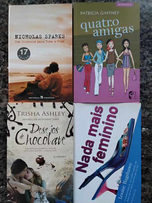 Quatro livros de varios escritores.