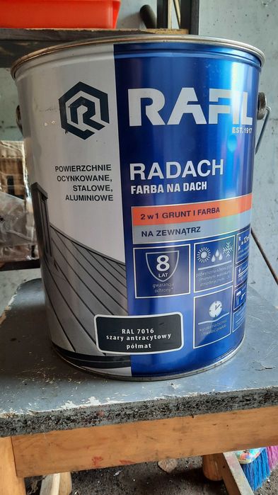 Radach rafil 10L ral 7016 antracyt szary anyracytowy połmat