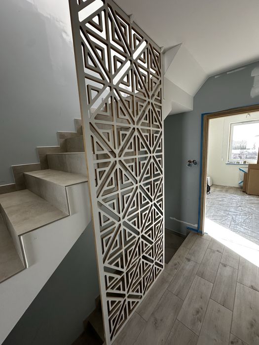 Barierki wycinane cnc. Płyta ozdobna. Osłona frezowana