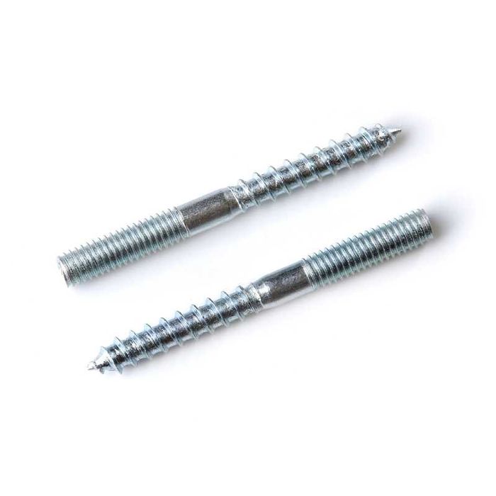 Винт-шуруп комбинированный М6х80 ЦБ и гайка колпачковая нерж М6