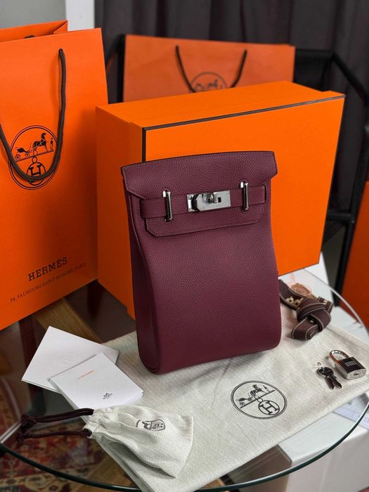 Слинг Hermes плечевая сумка Эрме бананка натуральная кожа Ерме мужская сумка c948