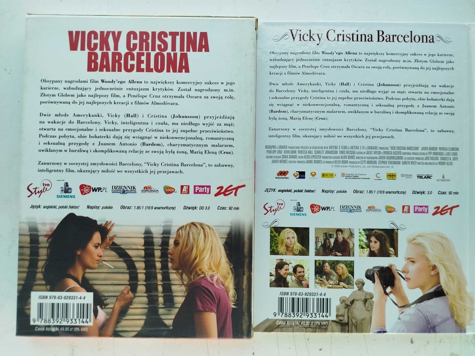 Vicky Cristina Barcelona Javier Bardem Penelope Cruz Johansson DVD
