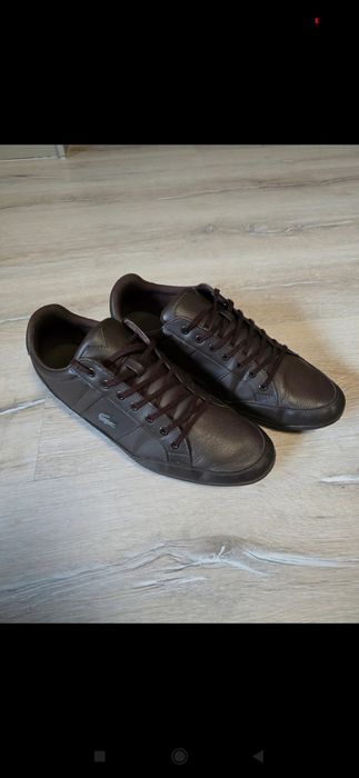 Buty Lacoste Chaymon rozmiar 45 czarne j. Nowe skórzane skóra męskie