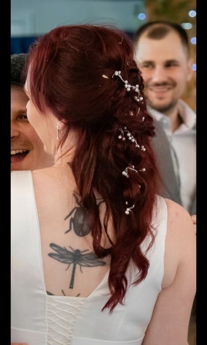 Gałązka ślubna ozdoba biżuteria ślubna włosy