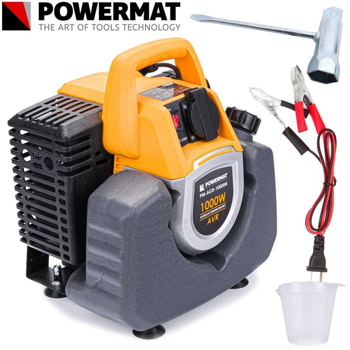 POWERMAT Agregat Prądotwórczy Generator Inwertorowy 1kw PM-AGR-1000IM