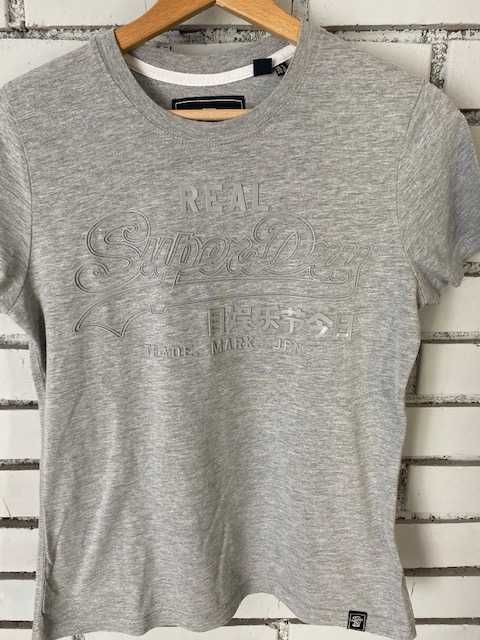 T-shirt Superdry - szary - stan bdb
