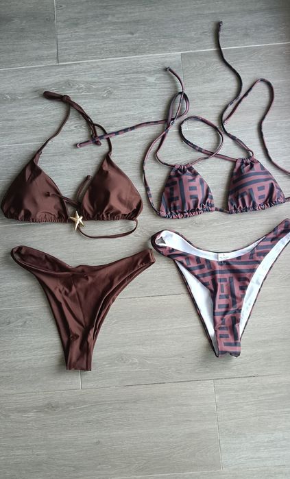 2 bikini s tons castanho