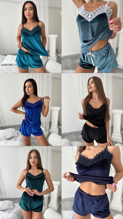 Піжама жіноча велюрова/Пижама женская  велюрова розмір S-2XL 42-50