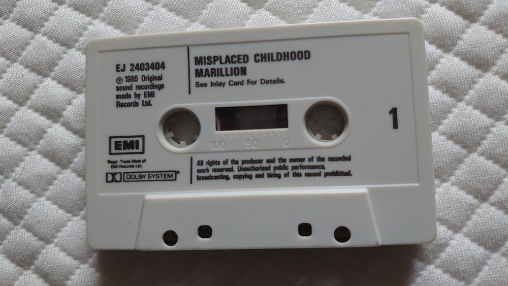 Marillion Misplaced Childhood Kaseta Audio magnetofonowa UK edition