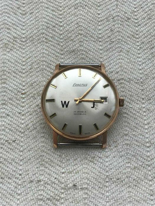 Швейцарские позолоченные часы